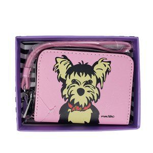 Marc Tetro Yorkie Wristlet Zippered Wallet